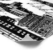 Black White New York City Panorama Poster (Hoek)
