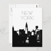 Black & White New York City Pop Art Briefkaarten (Voorkant / Achterkant)