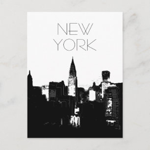 Black & White New York City Pop Art Briefkaarten