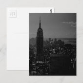 Black White New York City Post Kaart (Voorkant / Achterkant)