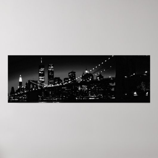 Black & White New York City Poster (Voorkant)