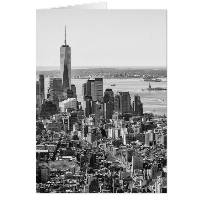 Black White New York City Skyline (Voorkant)