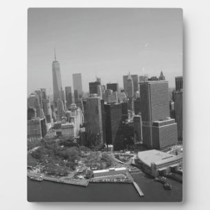 Black White New York City Skyline Fotoplaat