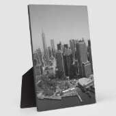 Black White New York City Skyline Fotoplaat (Zijkant)