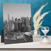 Black White New York City Skyline Fotoplaat (Zijkant)