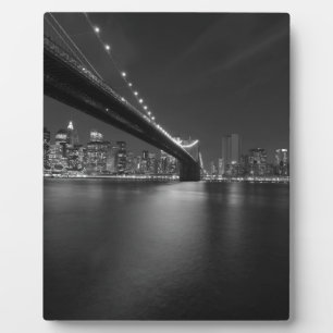 Black White New York City Skyline Fotoplaat