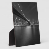 Black White New York City Skyline Fotoplaat (Zijkant)