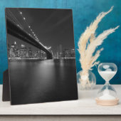 Black White New York City Skyline Fotoplaat (Zijkant)