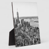 Black White New York City Skyline Fotoplaat (Zijkant)