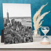 Black White New York City Skyline Fotoplaat (Zijkant)