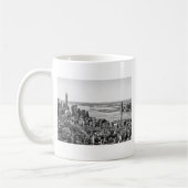 Black White New York City Skyline Koffiemok (Links)