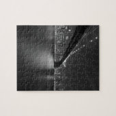 Black White New York City Skyline Legpuzzel (Horizontaal)