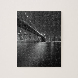 Black White New York City Skyline Legpuzzel