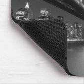 Black White New York City Skyline Muismat (Hoek)