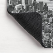 Black White New York City Skyline Muismat (Hoek)