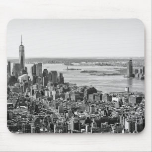 Black White New York City Skyline Muismat