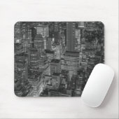 Black White New York City Skyline Muismat (Met muis)