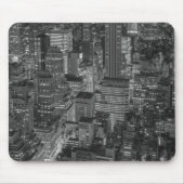 Black White New York City Skyline Muismat (Voorkant)