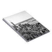 Black White New York City Skyline Notitieboek (Rechterzijde)