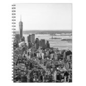 Black White New York City Skyline Notitieboek (Voorkant)
