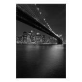 Black White New York City Skyline Perfect Poster (Voorkant)