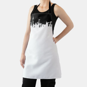 Black White New York City Skyline Pop Art Schort