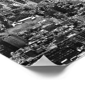 Black White New York City Skyline Poster (Hoek)