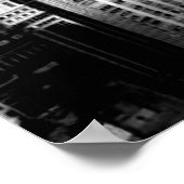 Black & White New York City Skyline Poster (Hoek)