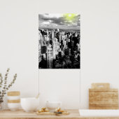 Black & White New York City Skyline Poster (Keuken)