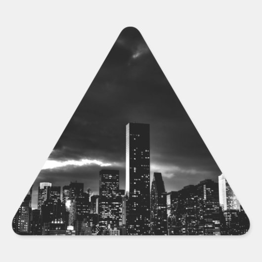 Black & White New York City Sticker (Voorkant)