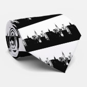 Black & White New York City Stropdas (Opgerold)