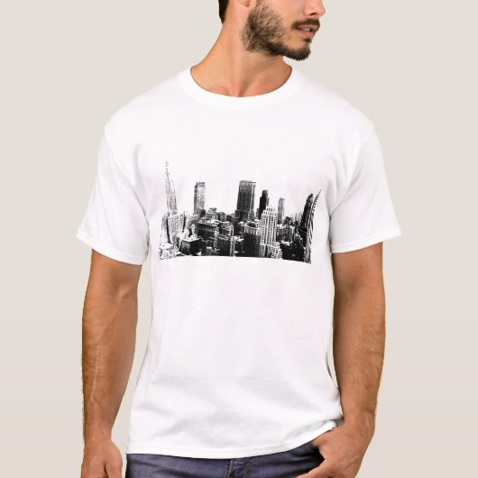 Black & White New York City T-shirt (Voorkant)