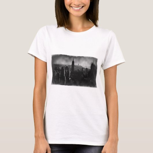 Black & White New York City T-shirt (Voorkant)