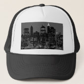 Black & White New York City Trucker Pet (Voorkant)
