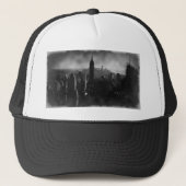 Black & White New York City Trucker Pet (Voorkant)