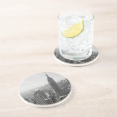 Black & White New York City Zandsteen Onderzetter (Zijkant)