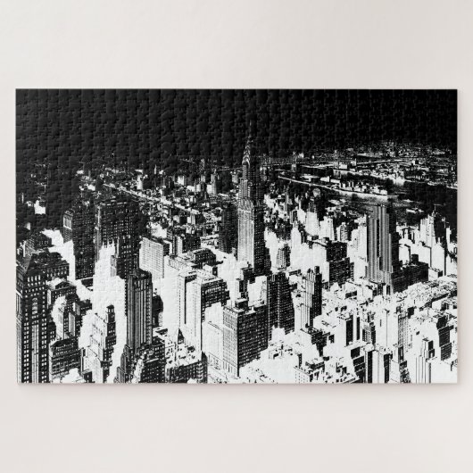 Black & White New York Legpuzzel (Horizontaal)