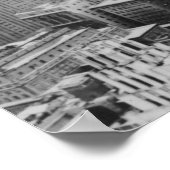Black White New York Manhattan Panorama Poster (Hoek)