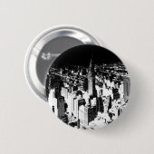 Black & White New York Ronde Button 5,7 Cm (Voorkant /achterkant)