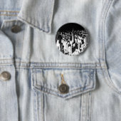 Black & White New York Ronde Button 5,7 Cm (In situ)