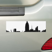 Black White New York Silhouette Bumpersticker (Op auto)