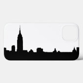 Black White New York Silhouette Case-Mate iPhone Case (Achterkant (horizontaal))