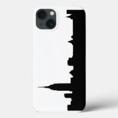 Black & White New York Silhouette Case-Mate iPhone Case (Achterkant)