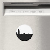 Black & White New York Silhouette Magneet (Insitu (Vaatwasser))