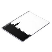 Black & White New York Silhouette Notitieboek (Linkerzijde)