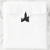 Black White New York Silhouette Ster Sticker (Tas)