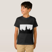 Black White New York Silhouette T-shirt (Voorkant volledig)
