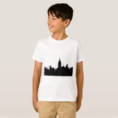 Black White New York Silhouette T-shirt (Voorkant volledig)