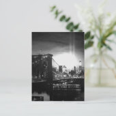 Black & White New York Skyline Briefkaart (Staand voorkant)