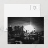 Black & White New York Skyline Briefkaart (Voorkant / Achterkant)